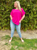 Hot Pink Top - Curvy