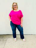 Hot Pink Top - Curvy