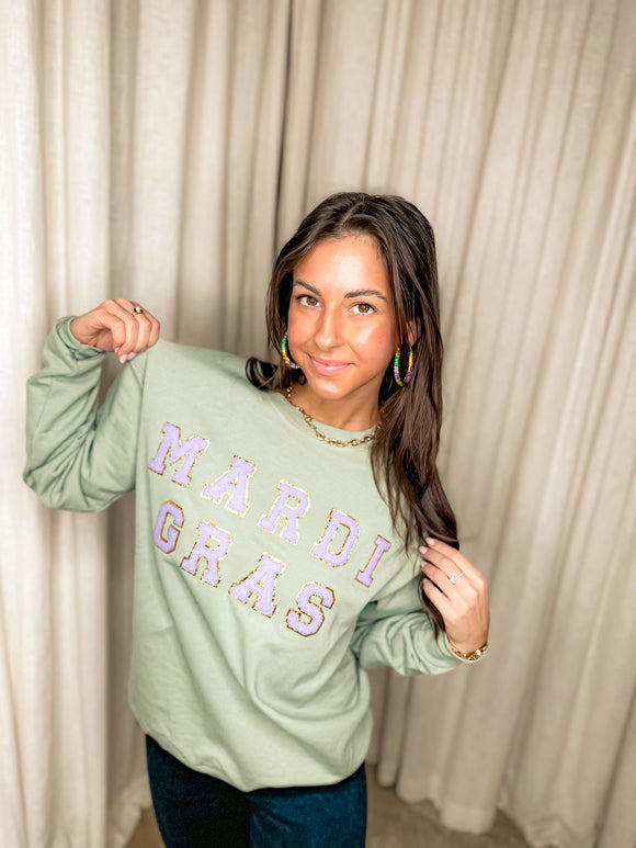 Mardi hot sale gras sweatshirt